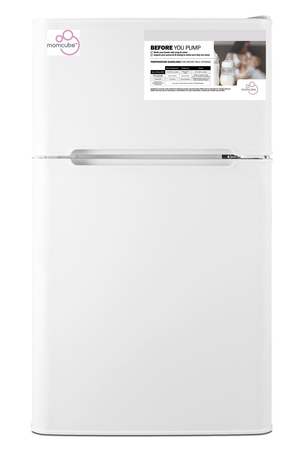 ENERGY STAR certified counter height 2-door refrigerator-freezer in white